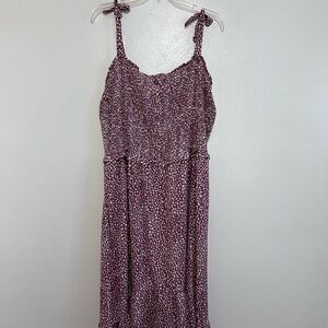 Hayden Mauve and White Smocked Top